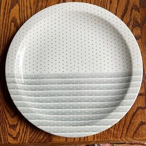 Churchill England Polka Dot and Striped Dinner Plate (set of 2)